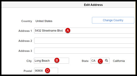 edit address