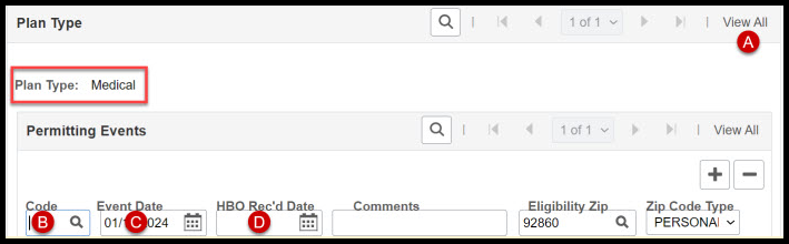 select medical code, date received date