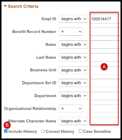 search menu
