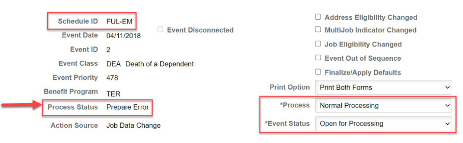 Example of a Prep Error