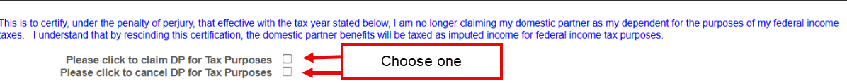 Tax claim options
