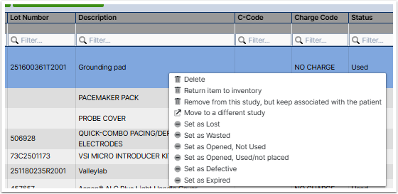 return item to inventory