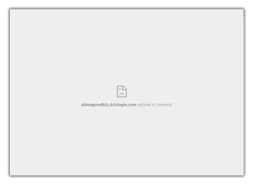 Browser window that attempted to access Solventum but instead shows a "refused to connect" error.