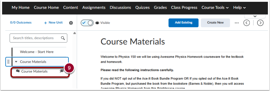 Depicts step 9