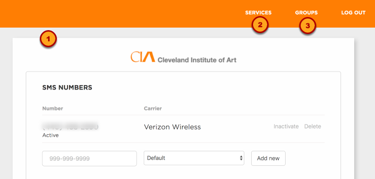 CIA Alerts Account Dashboard